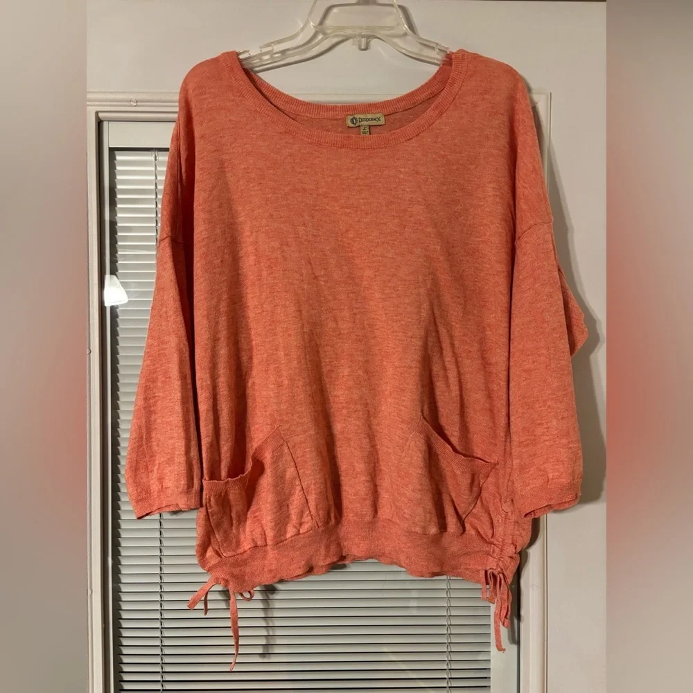 Democracy Coral Knit Top